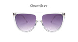 New Fashion Flat Top Goggle Sunglasses Women Vintage Brand Designer Sun Glasses