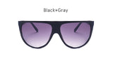 New Fashion Flat Top Goggle Sunglasses Women Vintage Brand Designer Sun Glasses