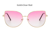 Oversized Gradient Cat Eye Sunglasses