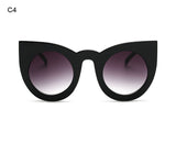 ROYAL GIRL Women Sunglasses Big Frame Mirror Glasses Chunky Cat Eye Sunglasses Women Brand Designer ss811