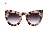 ROYAL GIRL Women Sunglasses Big Frame Mirror Glasses Chunky Cat Eye Sunglasses Women Brand Designer ss811