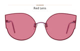 New Fashion Cat Eye Sunglasses Women Men Cool Rimless Cateye Sun Glasses For Ladies UV400